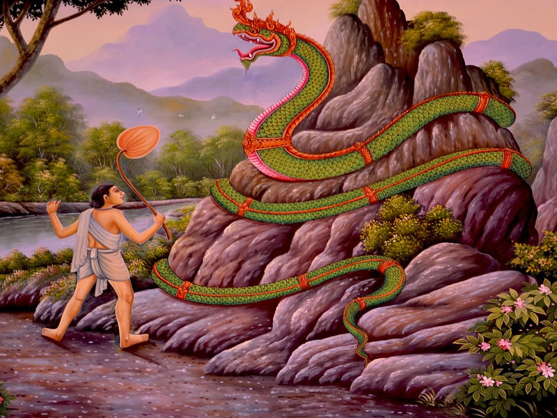 Buddha snake image
