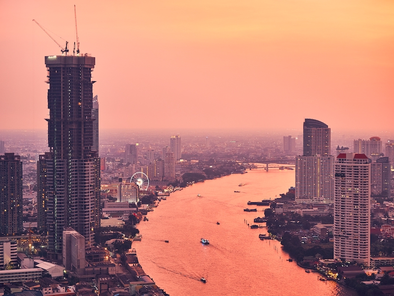 Bangkok in the evening light