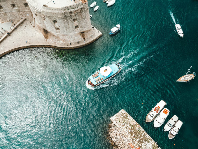 A boat in Split