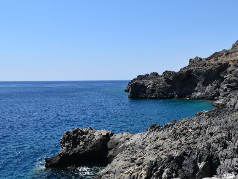 Rocky shores in Crete