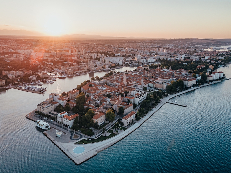Zadar aerial view
