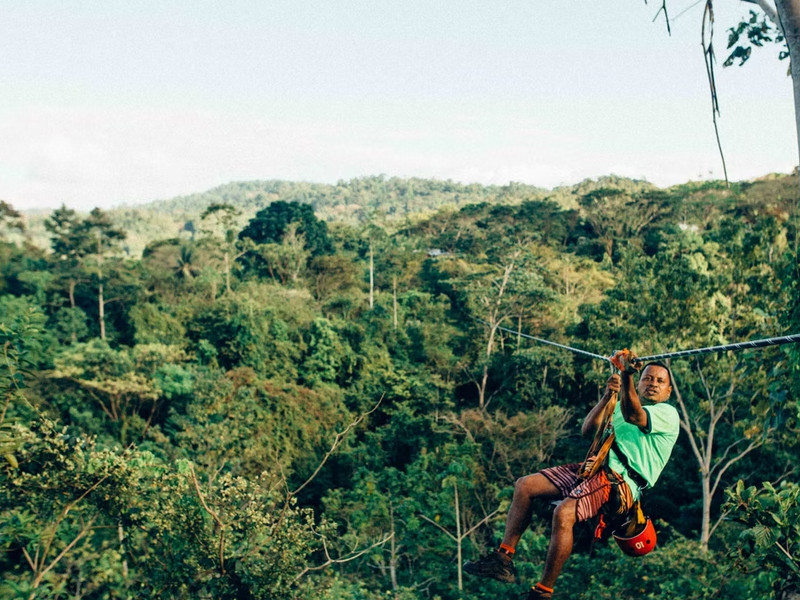 A zipline in Costa Rica