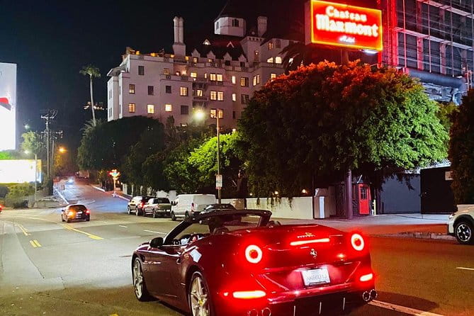 20min Driving Tour: Hollywood Blvd to Sunset Blvd in Ferrari - The Value for Money