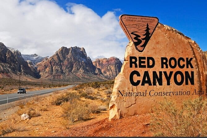 California desert, Red Rock Sign and Seven Magic Mts - The Value and Cost