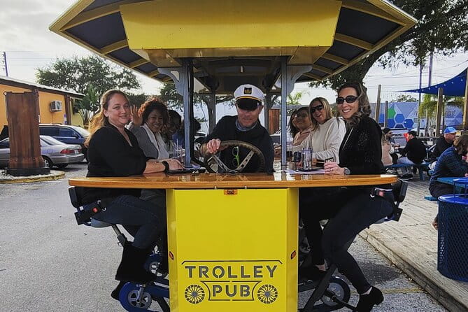 Trolley Pub Party Bike through St. Pete with Bar+Mural Stops - Guides and Atmosphere