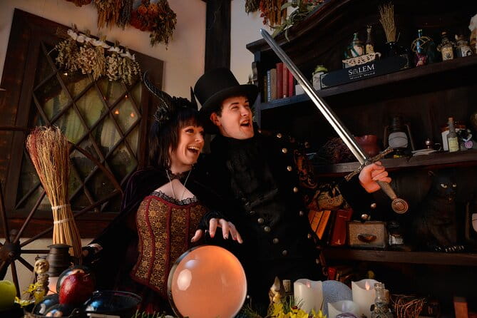 Witch Costume Photo Shoot - Witch Cottage theatrical set - Exploring the Set and Posing Ideas