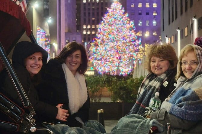 New York City Christmas Lights Private Horse Carriage Ride - Heading Down Fifth Avenue