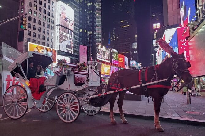 New York City Christmas Lights Private Horse Carriage Ride - The Rockefeller Center Christmas Tree
