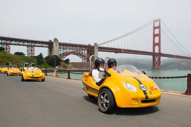3HR Golden Gate Bridge and Golden Gate Park GoCar Tour - What’s Not Included