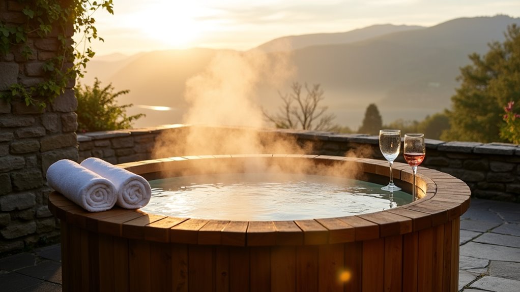affordable hot tub stays