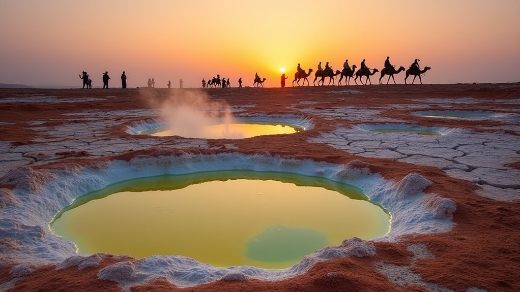 alien fiery surreal landscapes