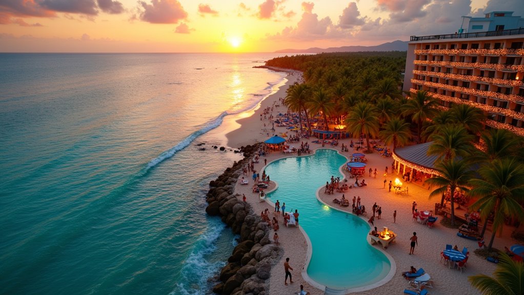 all inclusive beach party resorts