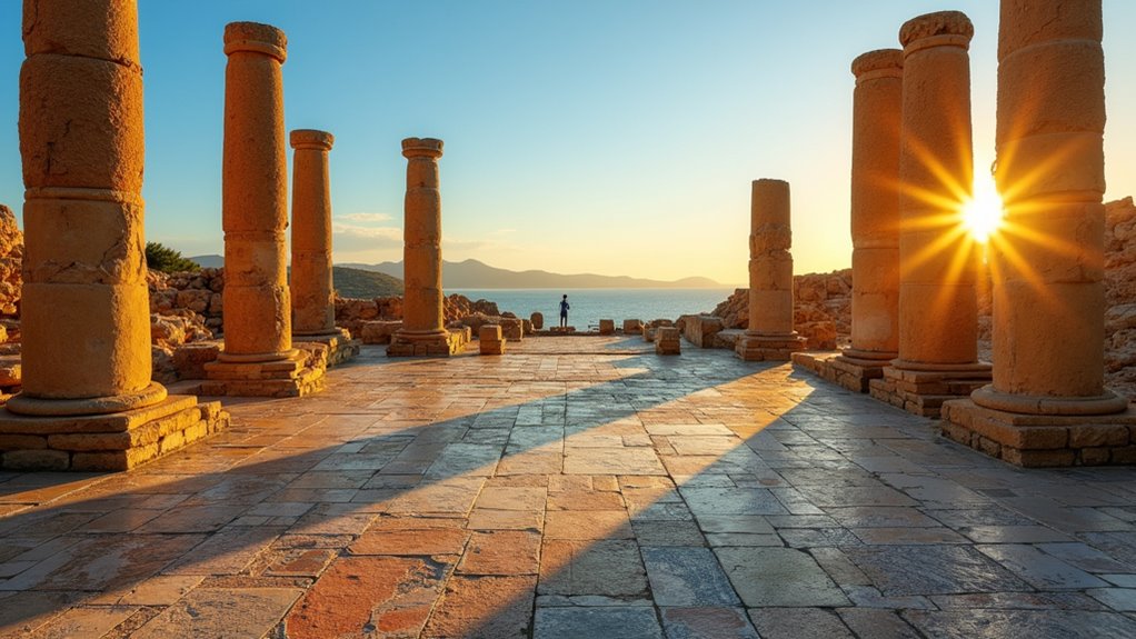 ancient mosaics and ruins