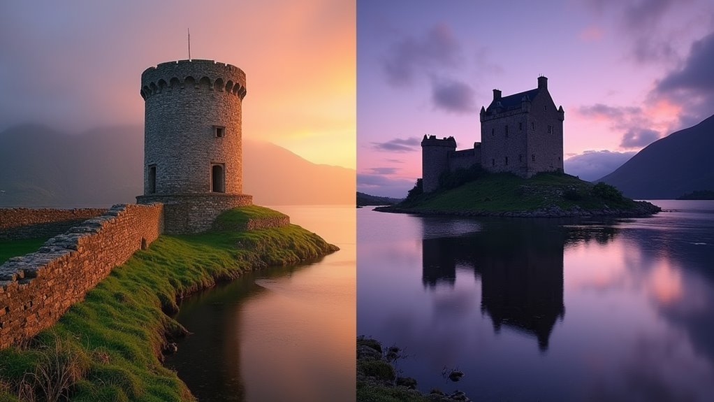 ancient ruins and castles