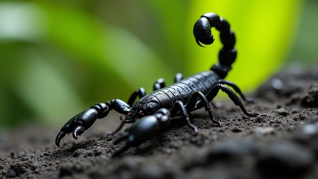 bali scorpions hiding venomous cautious