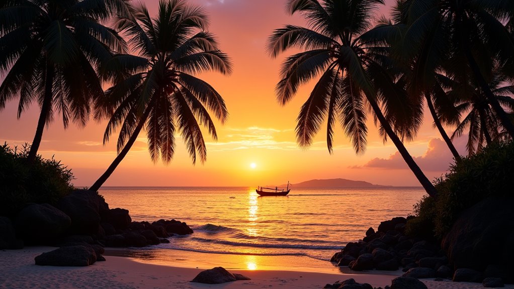 bali sea sunset views