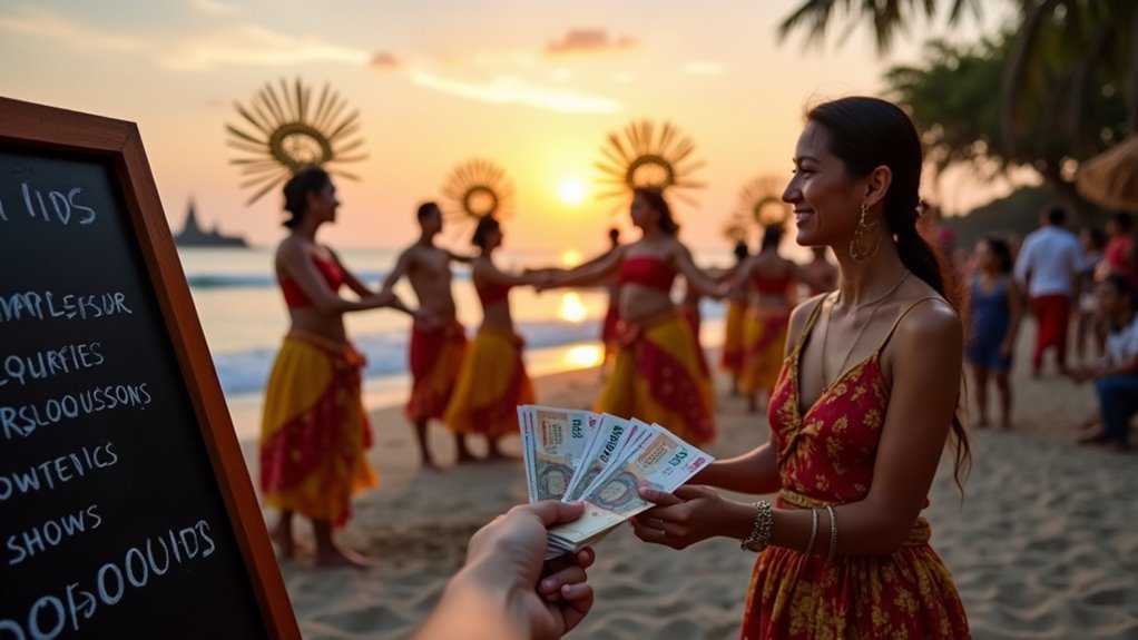 balinese attractions cost varies