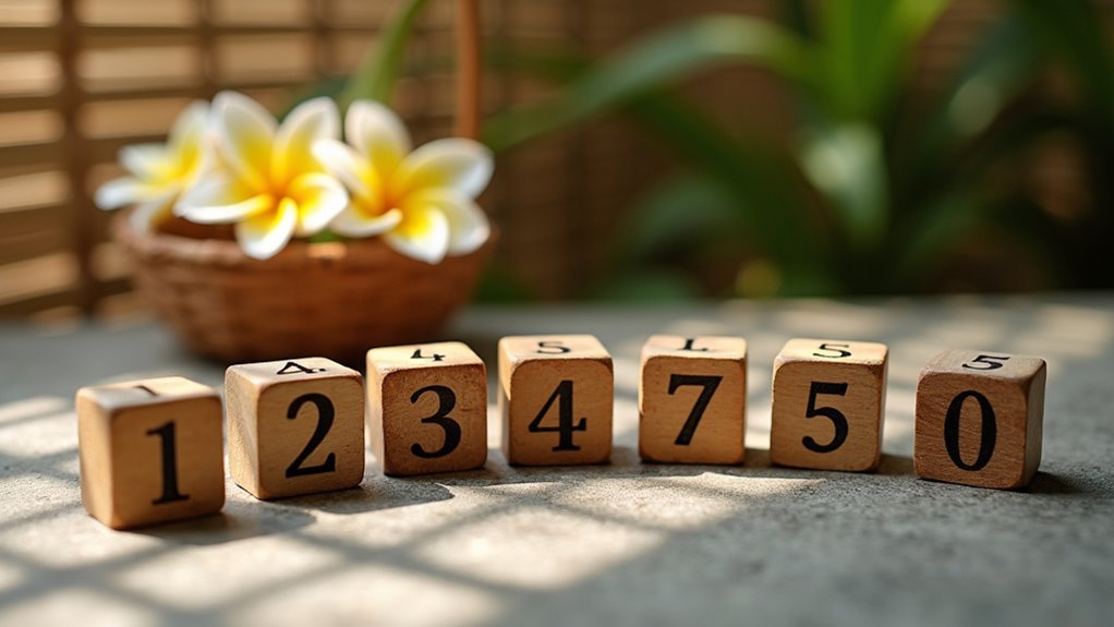 balinese numbers one to ten
