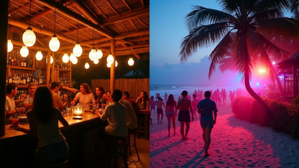 beach clubs versus spiritual gatherings