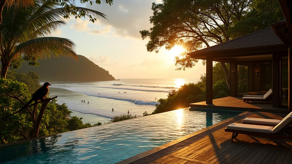 beachfront or eco lodge stays