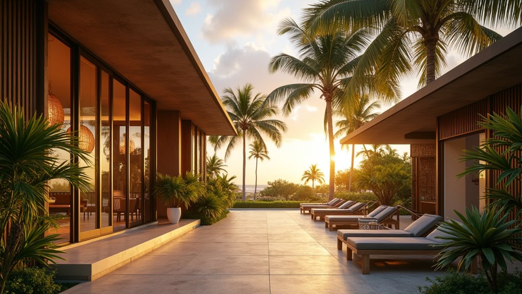 beachside modern accommodations amenities
