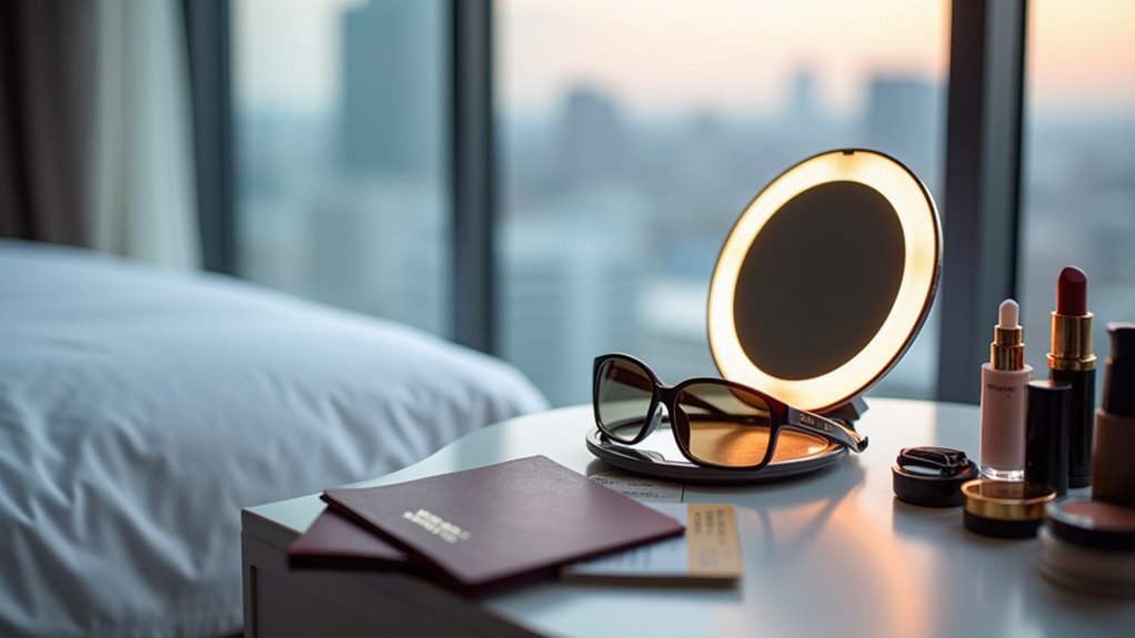 best portable travel lighted mirrors