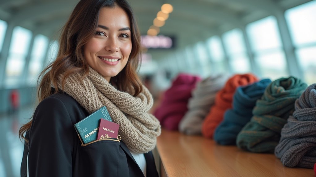 best secure stylish travel scarves