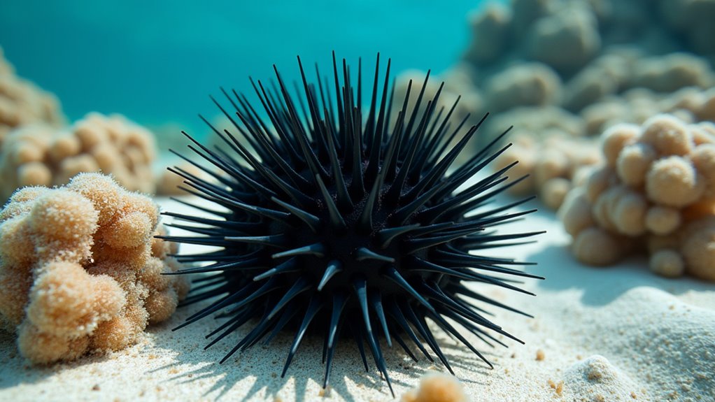 beware venomous sea urchins