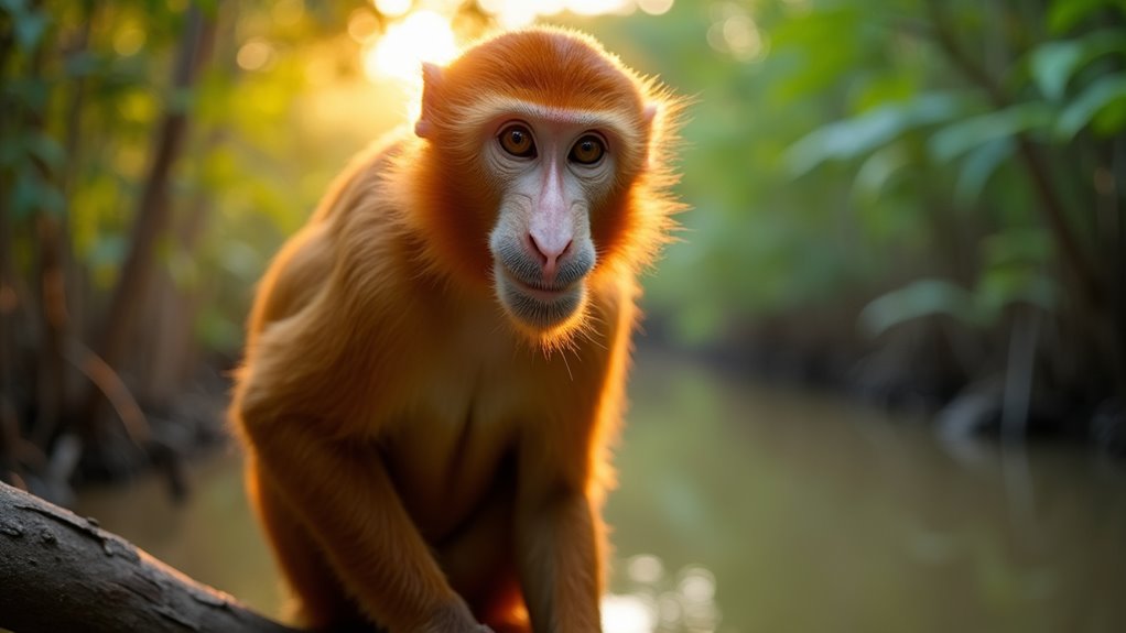 big nosed borneo primates