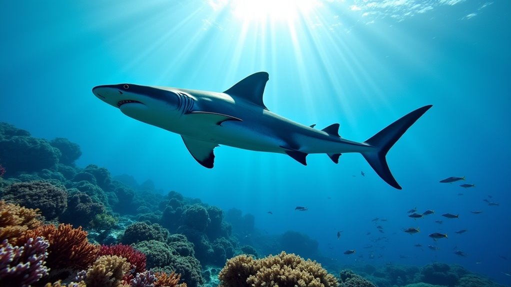 blue sharks mediterranean migratory predators