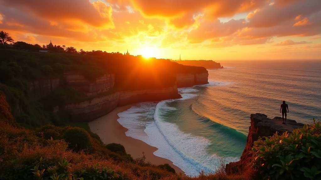 breathtaking sunset ocean view
