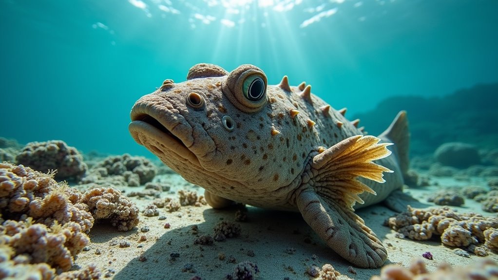camouflaged venomous coastal predator