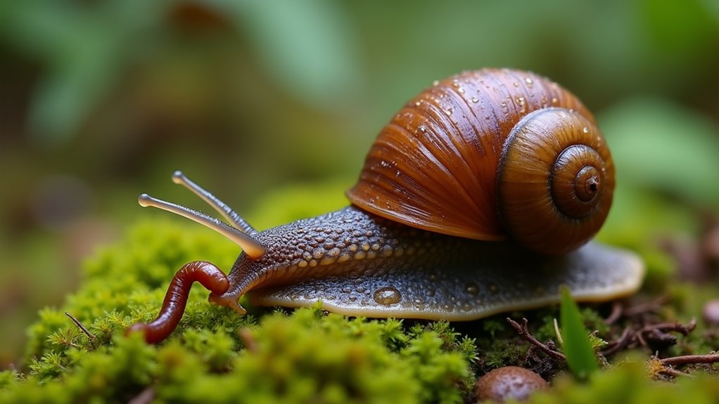 carnivorous colorful threatened snails