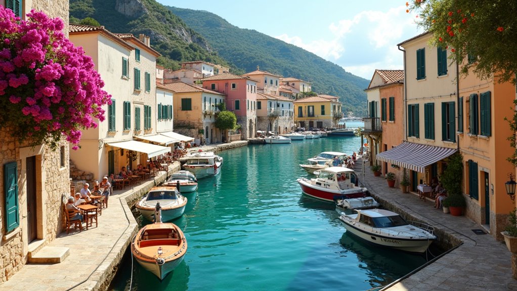 charming venetian greek harbors