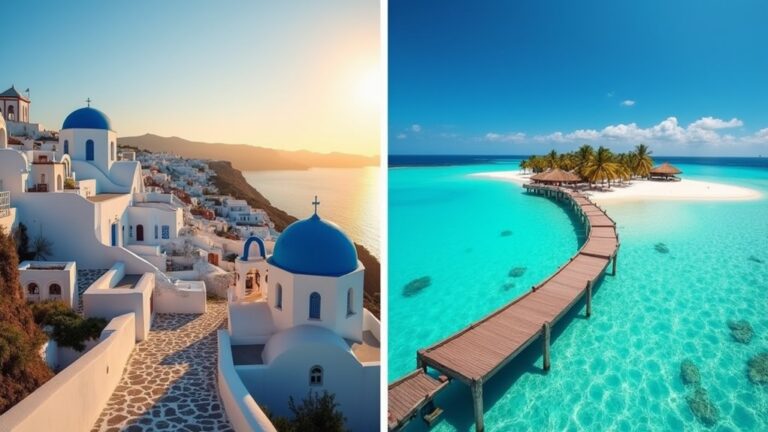 choosing between greece and maldives
