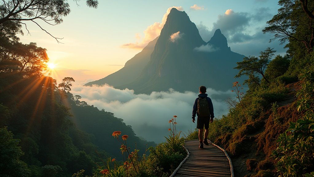 climb biodiversity summit sunrise