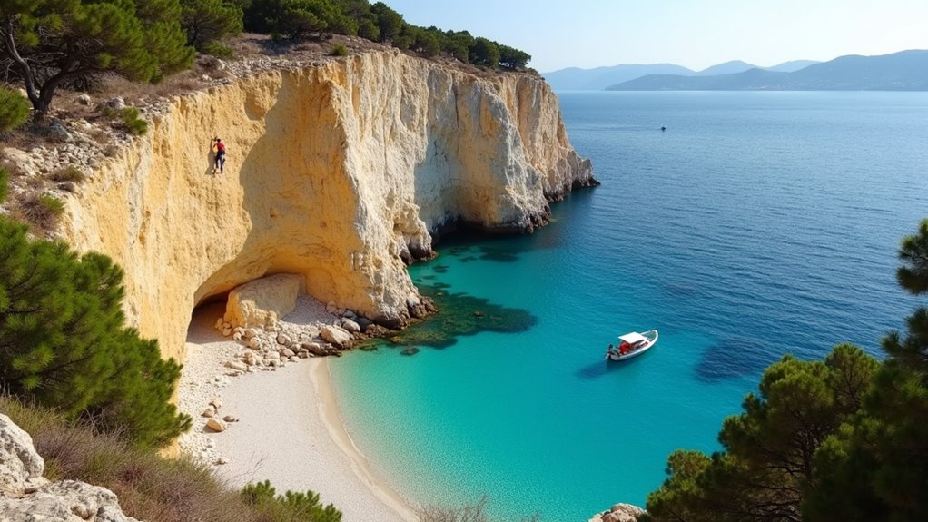 climbing nature coastal beauty
