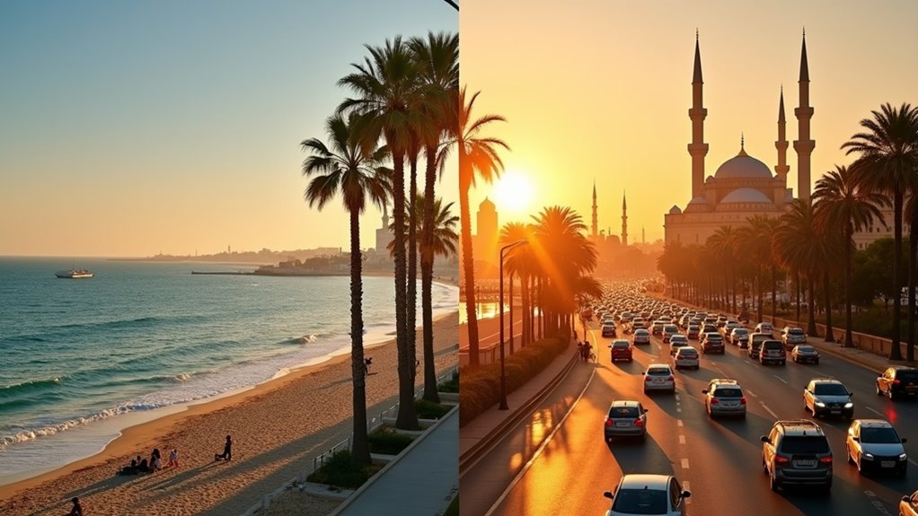 coastal relaxation versus urban buzz