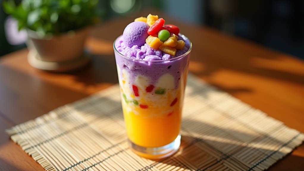colorful filipino dessert mixture