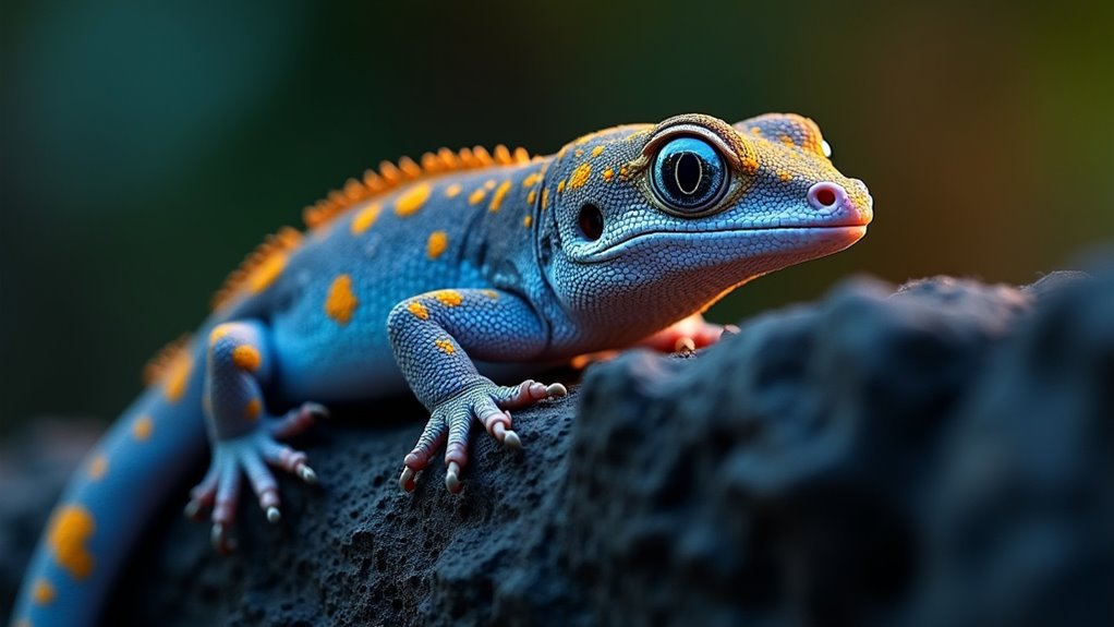 colorful geckos hunt insects