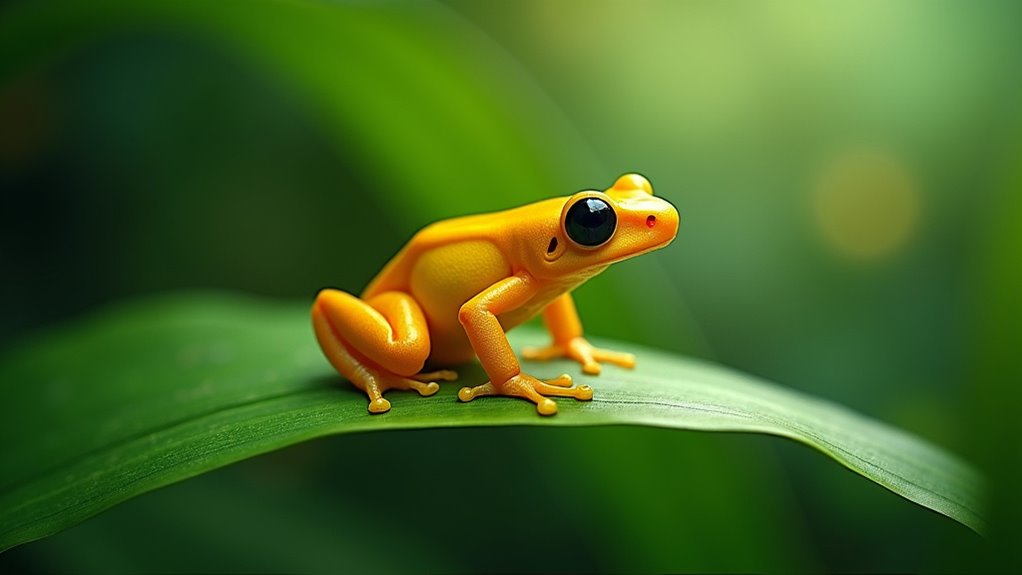 colorful toxic rainforest frogs