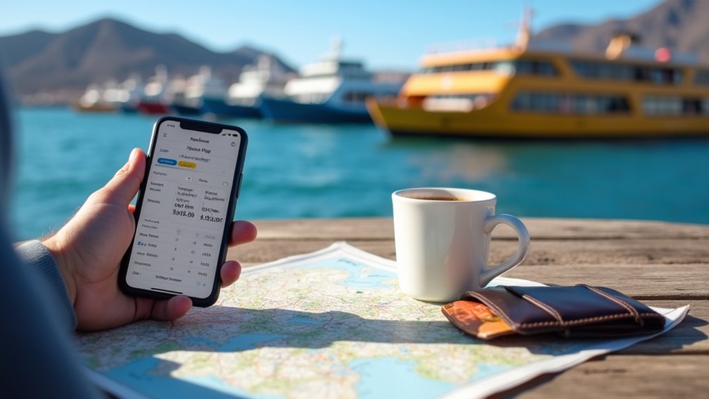 compare ferry and flight costs