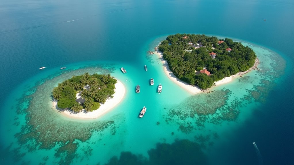 compare island sizes and geography