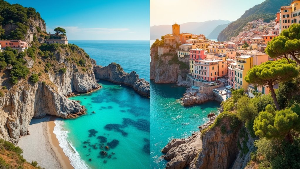 compare sardinia and amalfi