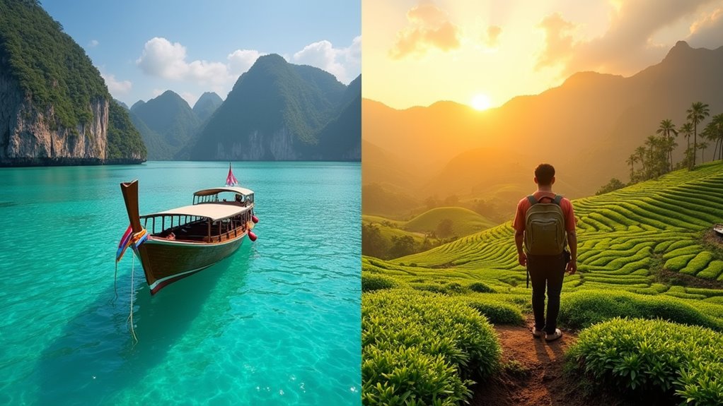 compare thailand and sri lanka
