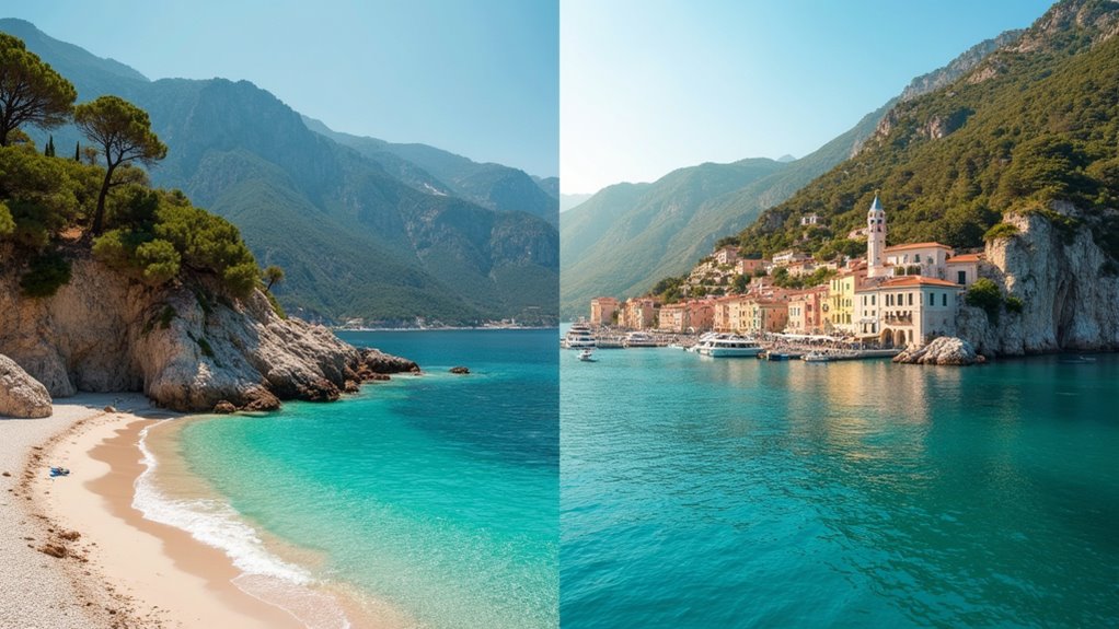 comparing thassos and corfu