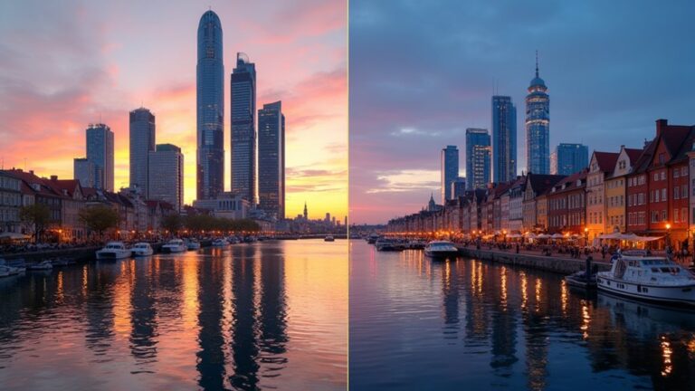 comparing warsaw and gdansk