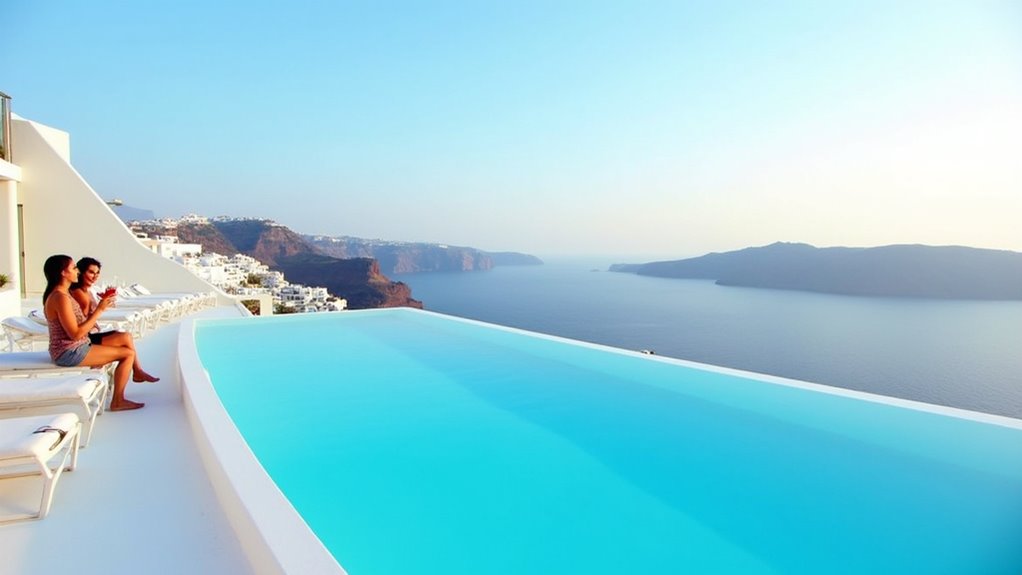 contemporary santorini hotel amenities