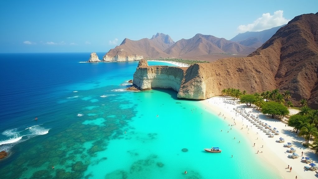 contrasting beach destination climates
