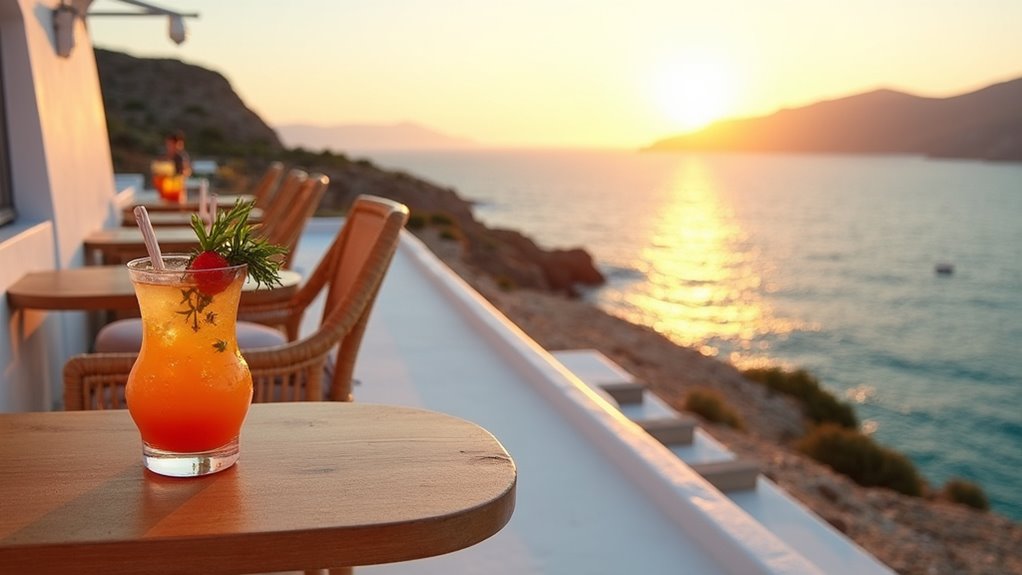 craft cocktails with harbor views